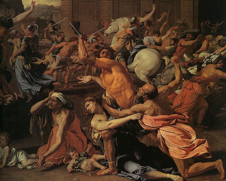 Nicolas Poussin The Rape of the Sabine Women Sweden oil painting art